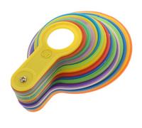 Anello di Classificazione Frutta e righello in Plastica Calibro | Serie di Cerchi Multipli, Strumento Portatile per Controllo Qualità, Adatto a Kiwi e Magazzino Colore Casuale