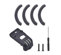 Anello di collisione per elica per drone DJI Avata 2, accessori di protezione per drone (custodia protettiva grigia + copertura protettiva per batteria)