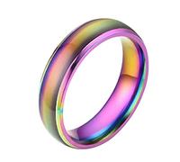 Anello Di Colore Per Coppie - Anelli Di Promessa Abbinati Personalizzati - | Anello Di Umorismo A Forma Di Cuore Che Cambia Colore - Anello Di Promessa Di Anniversario Di Fede Di Nozze, Consulte la