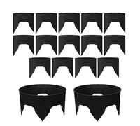 Anello di coltivazione - 24 pezzi bordo rotondo protettivo per piantagione | bordo riutilizzabile | anelli di piantagione adattabili protezione da giardino, resistente alla siccità per il balcone