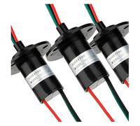 Anello di contatto 1pc Collettore Elettrico Anello di 3 Canali Grande Corrente 10A/15A/30A Anelli for Piccolo Generatore Energia Eolica giunto rotante(3 Channel 30A)