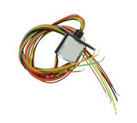 Anello di contatto a 6 vie AC 240V 300 giri/min 2A 12,5 mm in plastica tecnica resistenza di isolamento 1000 Ns