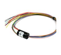 Anello di contatto a forma di U 12,6 mm filo a 12 canali 2A trasmissione del segnale conduttivo rotante for robot di monitoraggio PTZ portatile PTZ modello di controllo remoto fai-da-te