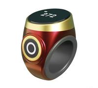 Anello di conteggio digitale regolabile per preghiere, contatore di dita impermeabile con indicatore LED, robusto anello in ABS per uso quotidiano e sport, design compatto in rosso, verde, viola, oro