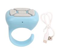 Anello di controllo remoto Bluetooth MtLavishishishing Facile da abbinare e durata della batteria per tiktok Cell Telfone Shutter Selfie con Bluetooth 5 3 e 10 m Distanza di (Blu)
