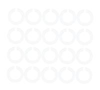 Anello di Conversione E27 a E14 a C 20 Pezzi in Plastica | Portalampada e Adattatore Paralume, Accessorio per Lampadine, Uso Pratico e Sicuro