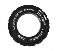 Anello di copertura centrale in lega di alluminio per mountain bike e bici da strada, disco per dado di fissaggio del rotore con diametro esterno di 44 mm, finitura argento (nero)