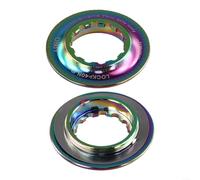 Anello di copertura per blocco centrale per bicicletta per freno a disco per rotori montati su mozzi di blocco centrale utilizzando lega di alluminio e supporto dell'asse passante da 9 12 15 mm