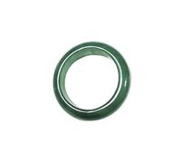Anello di coppia in giada,anello rotondo in giada verde oleosa con confezione regalo per donna,11