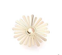 Anello Di Dichiarazione Di Fiore Grande Rotondo Esagerato Per Donne Ragazze Boho Antique Daisy Espandibile Regolabile Aperto Wrap Finger Rings Comfort Fit Retrò Stile Bollywood Gioielli Tono Oro