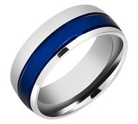 Anello Di Fidanzamento Anello Nuziale Anello In Acciaio Blu Per Donna E Uomo