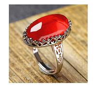 Anello di Fidanzamento da Donna in Argento Sterling 925, Ovale, Gioielli di per Fidanzamento, promessa di Matrimonio, Anello per l'eternità