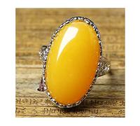 Anello di Fidanzamento da Donna in Argento Sterling 925, Ovale, Gioielli di per Fidanzamento, promessa di Matrimonio, Anello per l'eternità