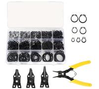 Anello di fissaggio C-clip professionale set 456pcs snap esterni M3-M25 con pinze per cerchia
