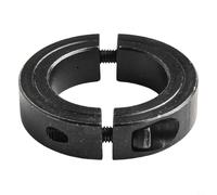 Anello di fissaggio diviso in acciaio da 10 mm a 40 mm, albero in ossido nero a due pezzi con teste a vite incassate per un fissaggio assiale sicuro su alberi rigidi o flessibili (38 mm)