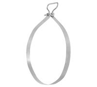 Anello di fissaggio in metallo, tagliere da cucina, anti-crepa, in acciaio, per cucinare in casa e all'aperto (37 x 2,3 cm)