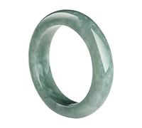 Anello di Giada Verde Naturale Verde Chiaro (Dimensioni: 3-13), Anelli di Giada Verde Verde per Donne al 100% Anello di Banda Giada Reale Semplice Anello gembo di Gemma Regalo