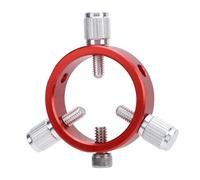 Anello di Guida per Telescopio in Lega di Alluminio Rosso 40mm Cerchio a Sei Punti con Vite M6 e Vite 1/4 di Pollice per Telescopio Astronomico 20-40mm