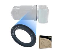 Anello di inversione obiettivo macro da 49 mm a FX compatibile con FX X Mount X-A5 X-A20 X-T2 X-E3 X-E2S X-E2 X-E1 X-T100 X-T10 X-T1IR X-T1 X-T20 X-Pro2, con obiettivo filettatura filtro da 49 mm