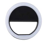 Anello di Luce LED Selfie con 3 Luminosità Regolabile Pulsante Tocco, 36 LEDs Luce Illuminazione Indipendente per Trucco Rilievo Telefono Self-Wearing (Batteria Non Inclusa)(Nero)