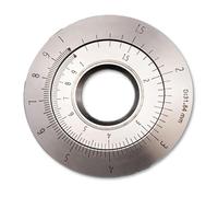 Anello di misura in titanio, righello curvo girevole per misurare lunghezza, rapporti logaritmici e naturali, ideale per curve irregolari e linee rette