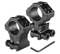 Anello di Montaggio Altezza Regolabile, Diametro 25.4mm/30mm con 11mm Dovetail Rail, Profilo Alto/Medio/Basso Anelli per Cannocchiale Ottica Mirino