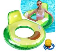 Anello di Nuoto a Forma avocado, 75 cm Anello di nuoto Summer Buoy Water Toy, Zattera Gonfiabile per Piscina Festa Vacanza Decorazione per Bambini e Adulti, decorazioni per feste in piscina