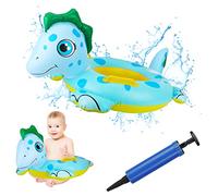 Anello di Nuoto a Forma di Pony Blu, Salvagente Neonato Galleggiante Gonfiabile del Bambino Dell'anello di Nuoto del Bambino Baby Float Salvagente con Seggiolino Bambini Piscina Giocattolo,Blue