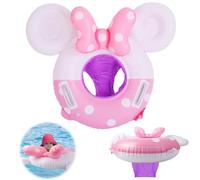 Anello di Nuoto Bambini, XiXiRan Anello Nuoto Gonfiabile, Baby Seggiolino Piscina, Salvagente Seggiolino, Nuoto Anello con Sedile, Salvagente Neonato Auto Polizia, Anello Nuoto Galleggiante (Minnie)
