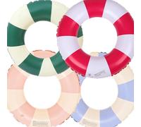 Anello di nuoto gonfiabile, Anello di Nuoto Gonfiabile Galleggiante Adulti, Vintage a Righe Ciambella Salvagente Gonfiabile, per Galleggiante per bambini adulti