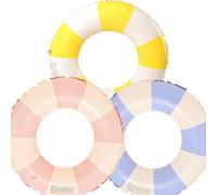 Anello di nuoto gonfiabile, Anello di Nuoto Gonfiabile Galleggiante Adulti, Vintage a Righe Ciambella Salvagente Gonfiabile, per Galleggiante per bambini adulti