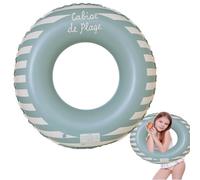 Anello di nuoto gonfiabile, Vintage a Righe Ciambella Salvagente Gonfiabile, Salvagente Adulti in PVC con Valvola d'Aria, Anelli Gonfiabili Piscina Galleggiante, Aiuto al Nuoto (blu-2)