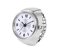 Anello di orologio unisex con movimento in quarzo preciso - quadrante rotondo raffinato e leggibile - braccialetto in acciaio inossidabile elastico per una regolazione perfetta - Ideale per studenti,
