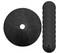 Anello di pacciame ad albero | 10pcs Copertura per la pianta per protezione per albero non tessuto | Mat di barriera erbaccia di albero | Anelli di pacciame egradabili per inibire la crescita delle er