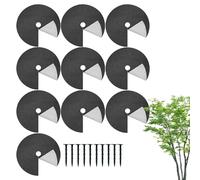 Anello Di Pacciame Per Alberi - Anello Protettore Pacciame Radici Alberi Con Chiodi Da Terra | Barriera Di Copertura Per Radici Delle Piante,Per Giardino Paesaggio Esterno Prato Aiuola Recinto Fattori