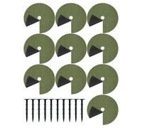 Anello Di Pacciame Per Alberi - Protettore Per Anello Di Pacciame Da Giardino Con Chiodi Da Terra | Barriera Per Radici Delle Piante - Per Giardino Paesaggio Esterno Prato Aiuola Recinto Fattoria Cort