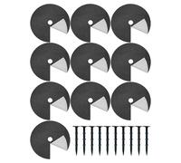 Anello Di Pacciame Per Alberi | Protettore Per Anello Di Pacciame Da Giardino Con Chiodi Da Terra,Protezione Barriera Radicale,Per Paesaggio Cortile Esterno Prato Aiuola Recinto Cortile Posteriore