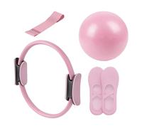 Anello Di Pilates Per Donne, Pilates Essential Kit, Set Pilate Donna Attrezzi, Ring Palla Portatili Ad Anello Parto Palestra Viaggio Casa Allenamento, Rosa