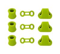Anello di posizionamento in silicone per arrampicata - Attrezzo di sicurezza in silicone resistente - Nero Arrampicata Rigging Ropes tappo di fissaggio, per esplorazione grotta, fitness, salvataggio