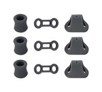 Anello di posizionamento in silicone per arrampicata - Attrezzo di sicurezza in silicone resistente - Nero Arrampicata Rigging Ropes tappo di fissaggio, per esplorazione grotta, fitness, salvataggio