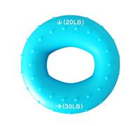 Anello di presa in silicone blu lake, da 20/30 lb, resistente, per allenamento della forza della mano e dell'avambraccio
