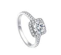 Anello di proposta di zircone anello di apertura femminile per le donne, Acciaio inossidabile, Nessuna pietra preziosa