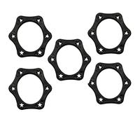 Anello di protezione del microfono LQ Industrial 5PCS esagonale in gomma antiscivolo anelli di protezione anti-rotolamento coperture protettive titolari per microfono wireless palmare