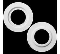 Anello di Riduzione Lampada in Metallo Bianco dell'Ombra per ES/E27 To BC/B22 Convertitore dell'Adattatore Rondella del Paralume della Lampada della Luce della Piastra (2)