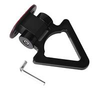 Anello di rimorchio Gancio di Traino, Gancio di Traino Universale for Auto in ABS, Stile Triangolo da Corsa, Decorazione for paraurti con Design Pieghevole, Multicolore, 110 x 65 mm(Schwarz)