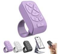 Anello di scorrimento a distanza per Tiktok, per app Kindle, anello per girare pagine wireless per iPad/iPhone, lettura ebook, registrazione foto, registrazione video, telecomando per dispositivi iOS