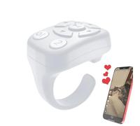 Anello Di Scorrimento: Otturatore Automatico Della Fotocamera + Cambio Pagina, Dispositivo A Continuo, Controllo Con La Punta Delle Dita Per Foto, Video, Musica Per E-book | Clicker Di Presentazi