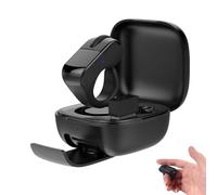 Anello di scorrimento TikTok, telecomando Bluetooth con touchpad, ricaricabile con custodia di ricarica, telecomando per brevi video, scatto fotocamera, E-book, per telefono, tablet, iOS e Android
