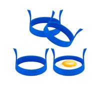 Anello di stampo per uova, anelli per uova per riscaldamento, cerchio di cottura delle uova rotondo 4x | stampi per uova in silicone per riscaldamento, strumento da cucina, modellatore di pancake per