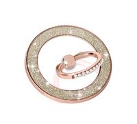 Anello di supporto per iPhone, magnetico e girevole, design con glitter
